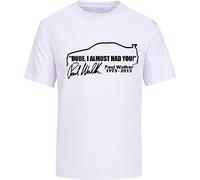 Dude, I Almost Had You Paul Walker 1973-2013 White T-T-Shirts à Manches Courtes Unisex Graphic Mens Printed Tee(Small)