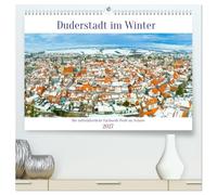 Duderstadt im Winter (hochwertiger Premium Wandkalender 2027 DIN A2 quer), Kunstdruck in Hochglanz: Duderstadt - die mittelalterliche Fachwerk-Perle im Schnee