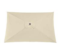 DUDNJC Housse de rechange pour parasol rectangulaire 2 m x 3 m, 6 baleines, résistante à la décoloration, housse de parasol de remplacement, pour patio, table de marché, terrasse, parasol pour pelouse