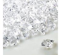 DUDNJC Lot de 100 faux glaçons transparents en acrylique - Pour décoration de vase, décoration d'événements