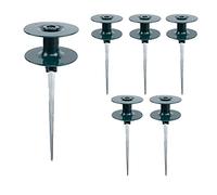 DUDNJC Lot de 5 guides de tuyau pour pelouse de jardin, guide de tuyau sur pic en zinc pour la protection des plantes, maintient le tuyau d'arrosage hors des parterres de fleurs (vert)