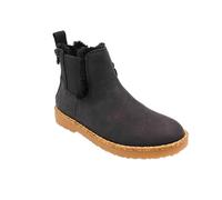 DUDOK Bottes de neige | Bottines chaudes doublées en fausse fourrure à talon bas - Bottes d'hiver chaudes pour femmes, hommes, unisexes, Noir, 6.5 US