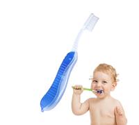 DUDOK Brosse à dents pliable pour voyage, facile à transporter - Nettoyage efficace des dents pour adultes avec couvercle intégré pour les voyages courts, le camping, les séjours à l'hôpital, les