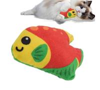 DUDOK Jouet en peluche pour chat, poisson tropical, jouet à mordre pour chat | Confortable et adorable, anti-morsure, jouet pour chat créatif et robuste avec herbe à chat en peluche pour aider à