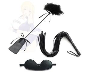 Dudoy Ensemble 3 pièces de cravache en Cuir PU Noir léger et résistant, cravache d'équitation, adaptée aux Cavaliers débutants