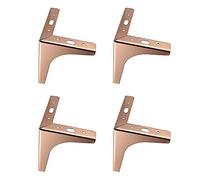 DUDSME Pieds en fourrure 10 cm/13 cm/15 cm/17 cm Pieds d'armoire Pieds de canapé Pieds de table Rose D Trois Fourches Pieds d'armoire de salle de bain Pieds de support - 4 pièces/13 cm
