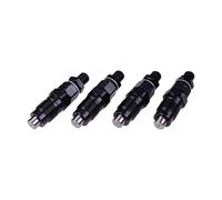 DUDSN Lot de 4 injecteurs 119717-53000 119717-53001 compatibles avec Yanmar 3TNV76 4TNE92 pour Komatsu 3D76E-6 3D76E-6 3D76E-5N-BA PC20MR-2 PC22MR-3 PC26MR-3 Couleur : noir