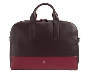 DuDu Berlino Porte-documents Cuir 39 cm Compartiment pour ordinateur portable brun