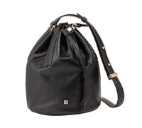 DUDU Borsa a Secchiello Donna in Pelle Grande Con Tracolla Regolabile e Chiusura a Coulisse - Borsa Elegante, Spaziosa e Pratica per USO Quotidiano e Occasioni Speciali Noir Rose, Rose noire., 19,00