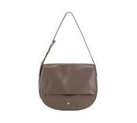 DUDU Borsa Donna Grande in Vera Pelle Con Patta Davanti, Borsa a Tracolla Regolabile e Chiusura a Patta Con Bottoni Magnetici - Elegant e Pratica per Ogni Occasione Taupe, taupe, 34,00