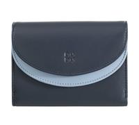 DuDu Galapagos Porte-monnaie Protection RFID Cuir véritable 13 cm bleu