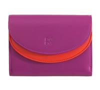 DuDu Galapagos Porte-monnaie Protection RFID Cuir véritable 13 cm violet