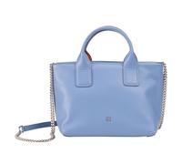 DuDu Ibiza Sac à main Cuir véritable 22 cm bleu