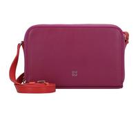 DuDu Ines Sac à bandoulière Cuir véritable 19 cm rose