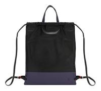 DuDu Linosa Daypack Cuir véritable 42 cm noir