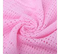 DUDU N GIRLIE Couverture cellulaire pour lit d'enfant - Extra Douce - 100% Coton Doux et Respirant - pour Toutes Les Saisons - Couverture de Voyage (100 x 150 cm) - Rose