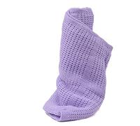 DUDU N GIRLIE Couverture pour Berceau - 100% Pur Coton Extra Doux - Couverture cellulaire pour bébé - Toutes Saisons pour Berceau/lit d'enfant - (100 x 150 cm, Violet)