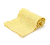 DUDU N GIRLIE Couverture pour Berceau - 100% Pur Coton Extra Doux - Couverture cellulaire pour bébé - Toutes Saisons - pour lit de Voyage - (100 x 150 cm, Jaune)