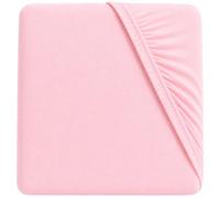 Dudu N Girlie Drap-Housse en Jersey de Coton pour lit Simple Rose 65 x 95 cm