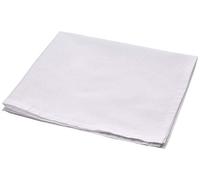 DUDU N GIRLIE Lot de 12 mouchoirs blancs pour homme 100% coton avec ourlet cousu 40 x 40 cm, blanc, 16"x16"