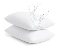 Dudu N Girlie Lot de 2 protège-oreillers en coton éponge avec fermeture Éclair 50 x 75 cm
