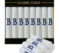 DUDU N GIRLIE Mouchoirs blancs en satin pour homme/homme avec initiales brodées bleues Taille unique B