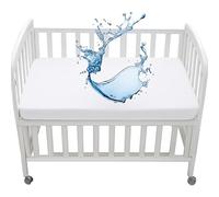 Dudu N Girlie Next2Me Protège-matelas en coton éponge pour berceau Blanc 51 x 85 cm