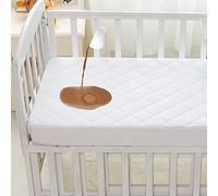 Dudu N Girlie Protège-matelas matelassé imperméable 120 x 60 cm - Tissu matelassé hypoallergénique et silencieux - Protège-matelas 100% imperméable pour lit de bébé