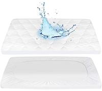 Dudu N Girlie Protège-Matelas matelassé imperméable pour lit de Voyage 65 x 95 cm | Housse de Matelas Respirante, Non bruyante, antibactérienne pour bébés, offrant Une Protection complète et Un