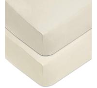 Dudu N pour 100% coton pour lit de bébé Drap-housse pour lit, 70 cm x 140 cm, Blanc