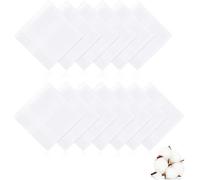 Dudu N pour 100% coton satiné Bordure Mouchoirs, 12 pièces
