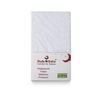 Dudu N pour couffin Coton imperméable Drap housse, 36 cm x 75 cm, 2 pièces, Blanc