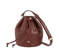 DUDU Piccola Borsa a Secchiello da Donna in Vera Pelle Con Tracolla Regolabile e Chiusura a Coulisse - Borsa a Tracolla Elegante e Compatta Con Cordoncino, Perfetta per l'Uso Quotidiano Chocolat
