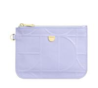 DUDU Pochette Donna da Polso in Pelle Stampata, Pochette a Mano da Borsa - Elegante, Compatta e Pratica per Carte, Monete e Piccoli Oggetti Lilac_Orange, Lilac_Orange, 14,50
