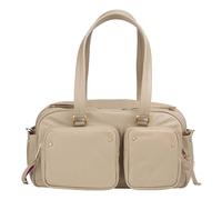 DuDu Pocket Sac à bandoulière Cuir véritable 33 cm beige