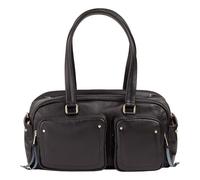 DuDu Pocket Sac à bandoulière Cuir véritable 33 cm noir
