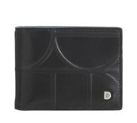 DUDU Portafoglio da Uomo in Pelle Stampata Con Clip Fermasoldi, Piccolo Portafogli Sottile Compatto Con Protezione RFID - Porta Carte di Credito e Zip Posteriore Black_Pastel Blue, Noir/bleu pastel