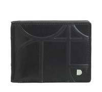 DUDU Portafoglio da Uomo in Pelle Stampata Con Clip Fermasoldi, Piccolo Portafogli Sottile Compatto Con Protezione RFID - Porta Carte di Credito e Zip Posteriore Black_Taupe, Noir/taupe, 10,90