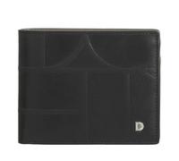 DUDU Portafoglio da Uomo RFID in Pelle Stampata Classico Con Portamonete - Elegante, Compatto, Con Scomparti per Carte e Banconote Black_Taupe, Noir/taupe, 12,60