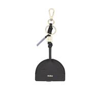 DUDU Porte-clés pour AirTag en Cuir, étui Compatible Apple Air Tag, Portable, avec Mousqueton Black_Lavender
