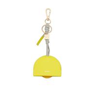 DUDU Porte-clés pour AirTag en Cuir, étui Compatible Apple Air Tag, Portable, avec Mousqueton Citrus Yellow