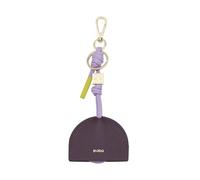 DUDU Porte-clés pour AirTag en Cuir, étui Compatible Apple Air Tag, Portable, avec Mousqueton Deep Purple