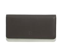 DuDu Porte-monnaie RFID en cuir 17,5 cm brun