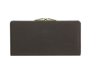 DuDu Porte-monnaies 'Chiloé' brun foncé / citron vert / gris, Taille One Size