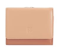 DUDU Portefeuille Femme Petit en Cuir RFID avec Portemonnaie Fermoir clic clac Compact 6 Porte-Cartes Rose poudré