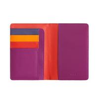 DUDU Porte-papiers en Cuir et Porte-Cartes de crédit RFID Multicolore Fuchsia