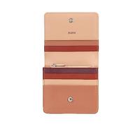DUDU Portefeuille Femme Petit en Cuir Protection RFID Couleur Ultra Compact avec Zip intérieur et 8 Fentes Cartes Rose poudré
