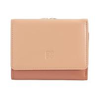 DUDU Portefeuille Femme Petit en Cuir RFID avec Portemonnaie Fermoir clic clac Compact 6 Porte-Cartes Rose poudré