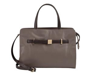 DuDu Sac à bandoulière Cuir véritable 30 cm gris