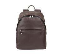 DUDU Sac à dos en cuir pour homme et femme, port PC jusqu'à 15,6" MacBook 16 pouces, sac à dos de voyage 20 litres, sac à dos de bureau de travail, design essentiel élégant café brun, Coffee Brown,